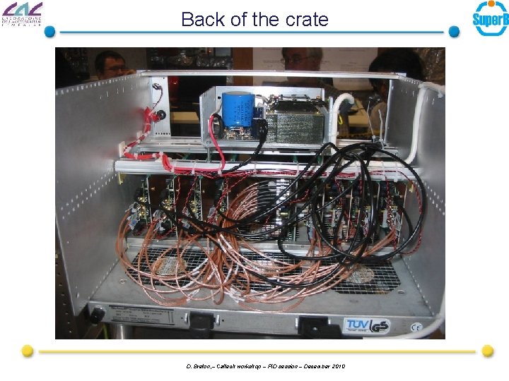 Back of the crate D. Breton, – Caltech workshop – PID session – December