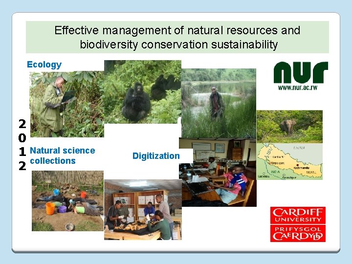 Effective management of natural resources and biodiversity conservation sustainability Ecology 2 0 1 2