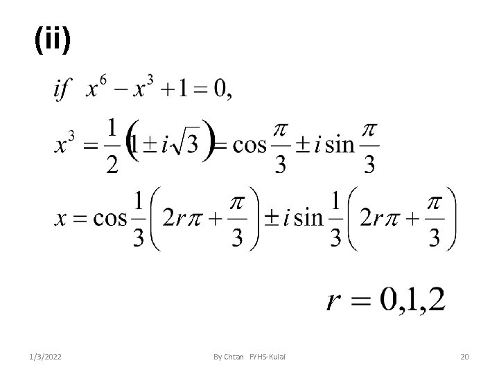 (ii) 1/3/2022 By Chtan FYHS-Kulai 20 