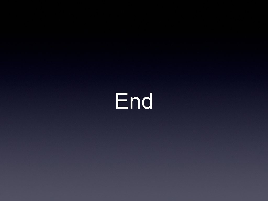 End 