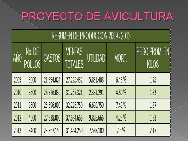 PROYECTO DE AVICULTURA 