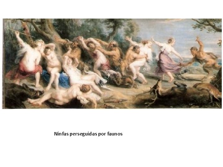 Ninfas perseguidas por faunos 