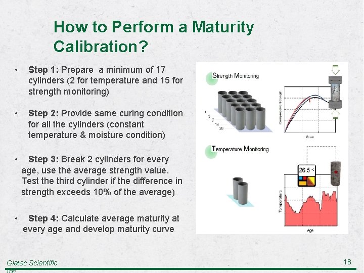 How to Perform a Maturity Calibration? • Step 1: Prepare a minimum of 17