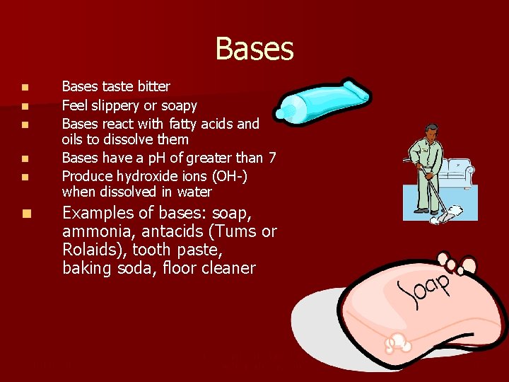 29 ACIDS BASES and p H Acids Bases