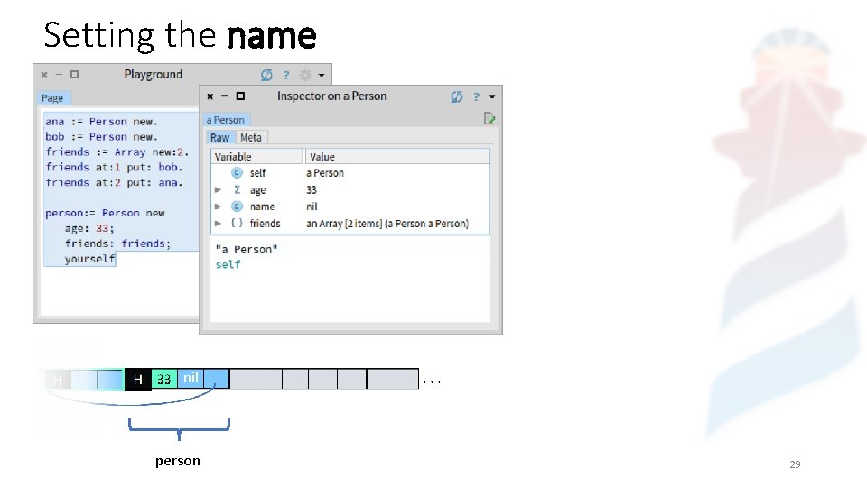 Setting the name nil person 29 