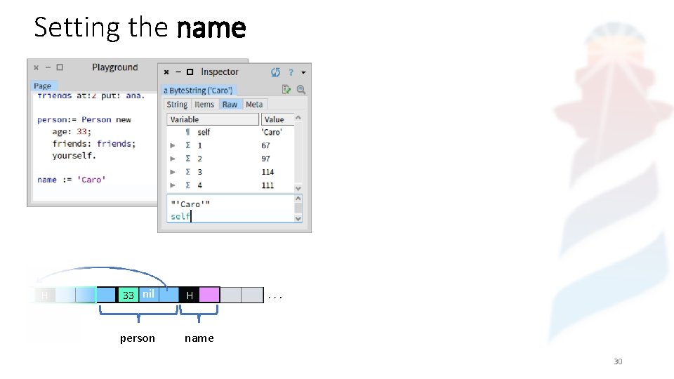 Setting the name nil person name 30 