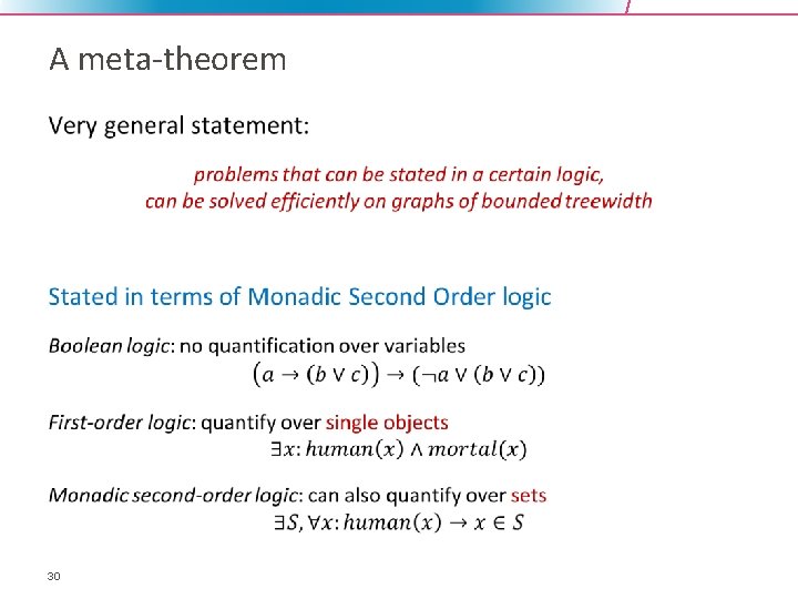 A meta-theorem • 30 