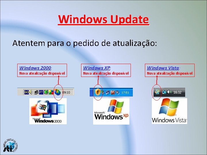 Windows Update Atentem para o pedido de atualização: Windows 2000: Nova atualização disponível Windows