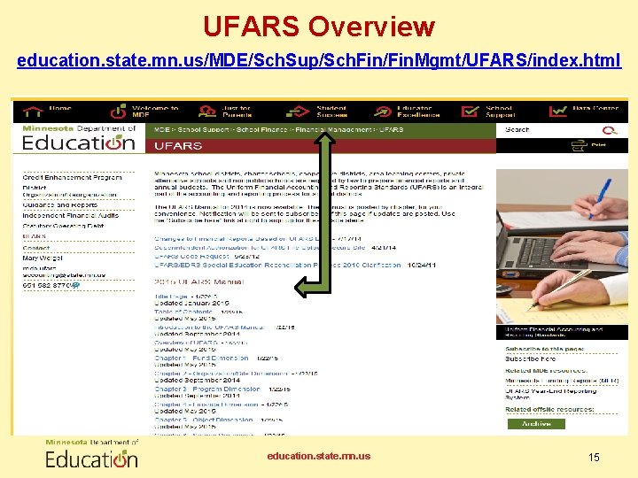 UFARS Overview education. state. mn. us/MDE/Sch. Sup/Sch. Fin/Fin. Mgmt/UFARS/index. html education. state. mn. us