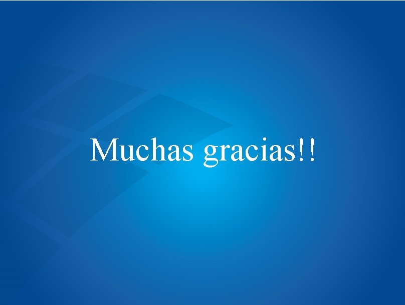 Muchas gracias!! 