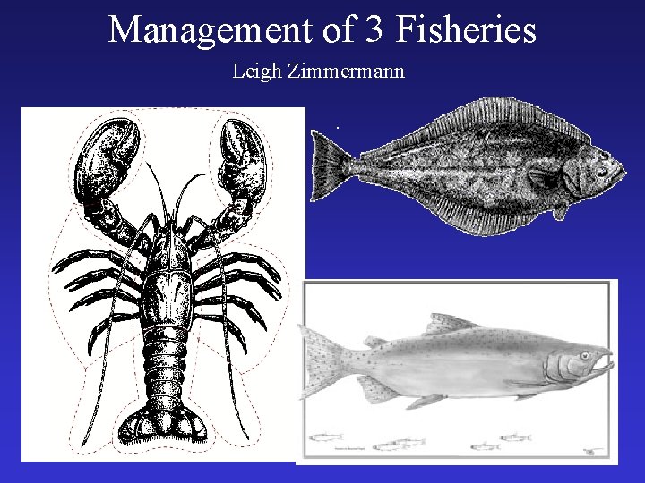 Management of 3 Fisheries Leigh Zimmermann 