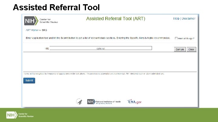 Assisted Referral Tool 