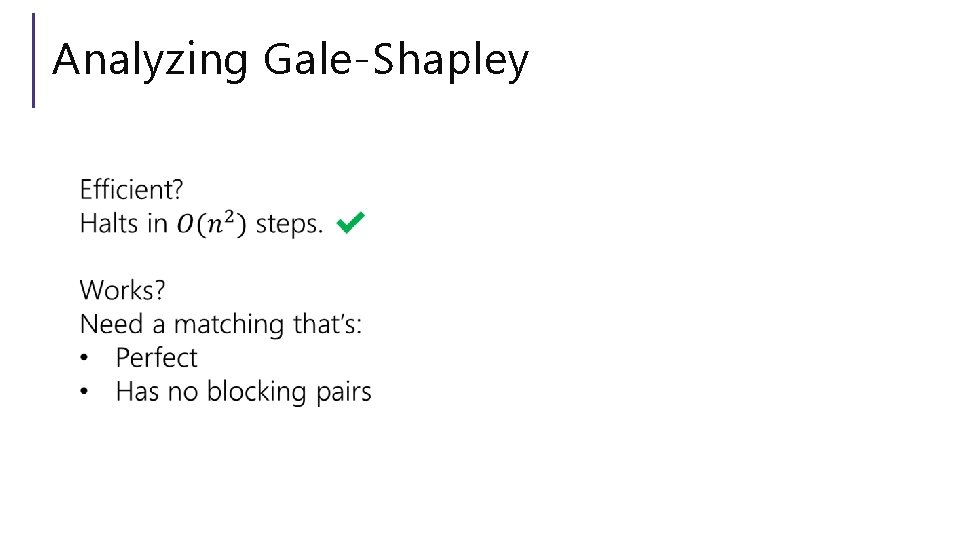 Analyzing Gale-Shapley 