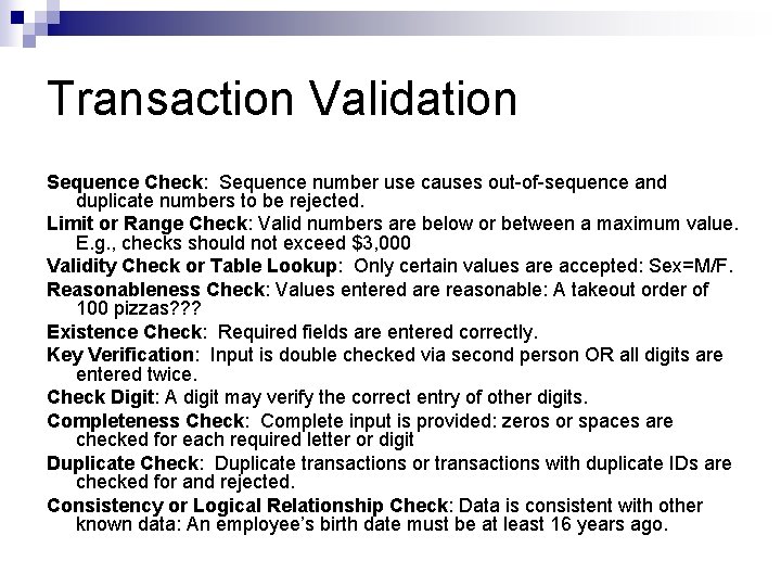 Transaction Validation Sequence Check: Sequence number use causes out-of-sequence and duplicate numbers to be