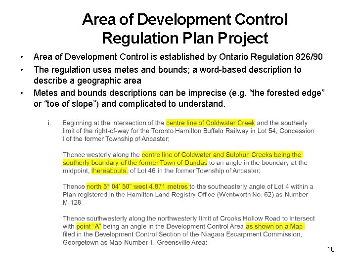 Area of Development Control Regulation Plan Project • • • Area of Development Control