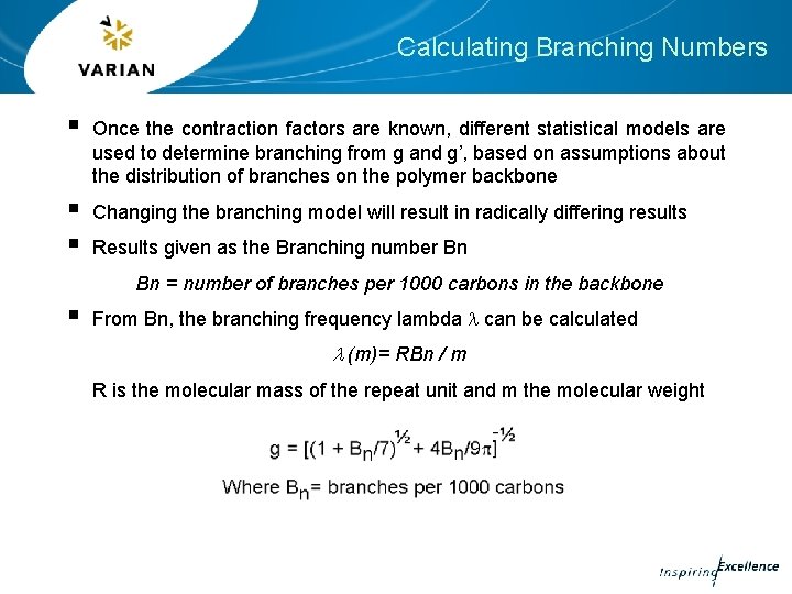 Calculating Branching Numbers § Once the contraction factors are known, different statistical models are Calculating Branching Numbers § Once the contraction factors are known, different statistical models are