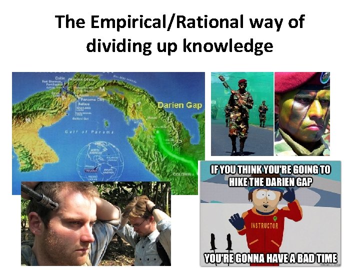 The Empirical/Rational way of dividing up knowledge 