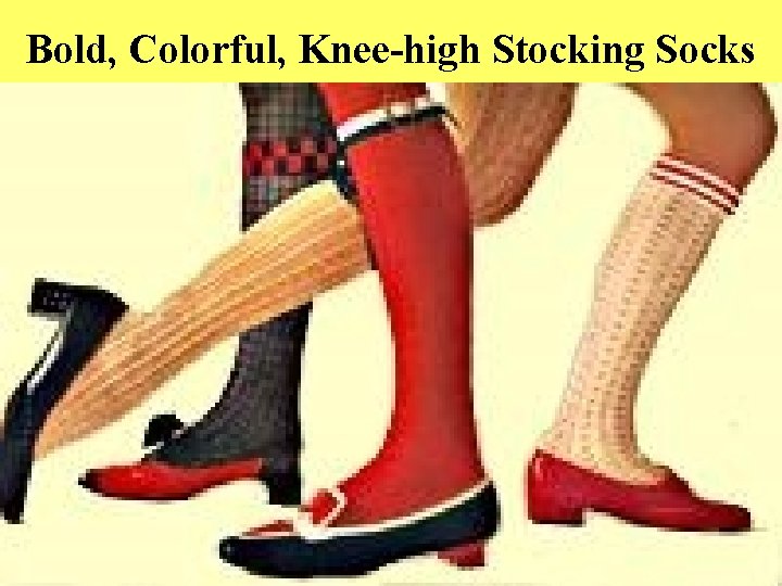 Bold, Colorful, Knee-high Stocking Socks 