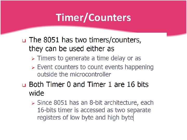 Timer/Counters 