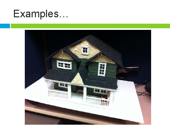 Examples… 