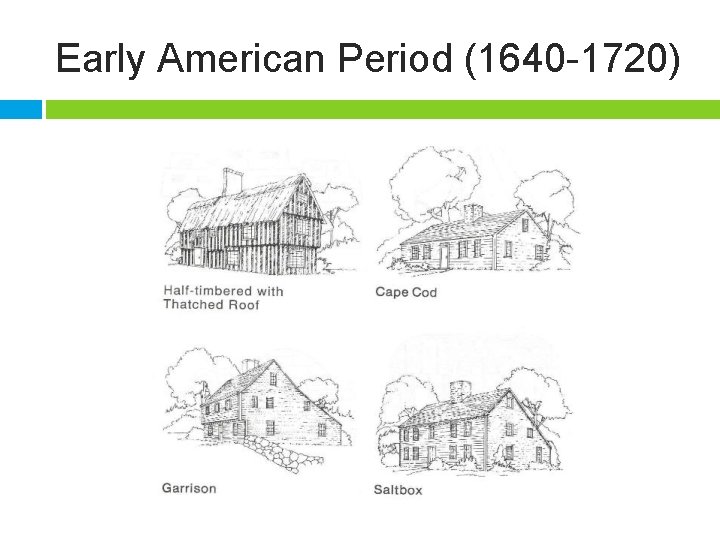 Early American Period (1640 -1720) 
