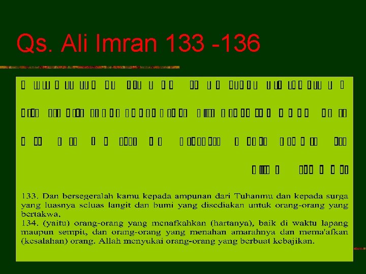 Qs. Ali Imran 133 -136 