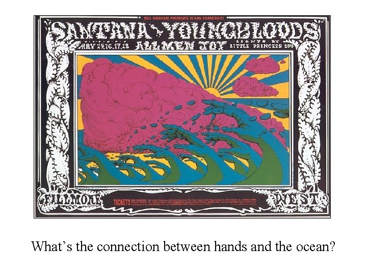 What’s the connection between hands and the ocean? 