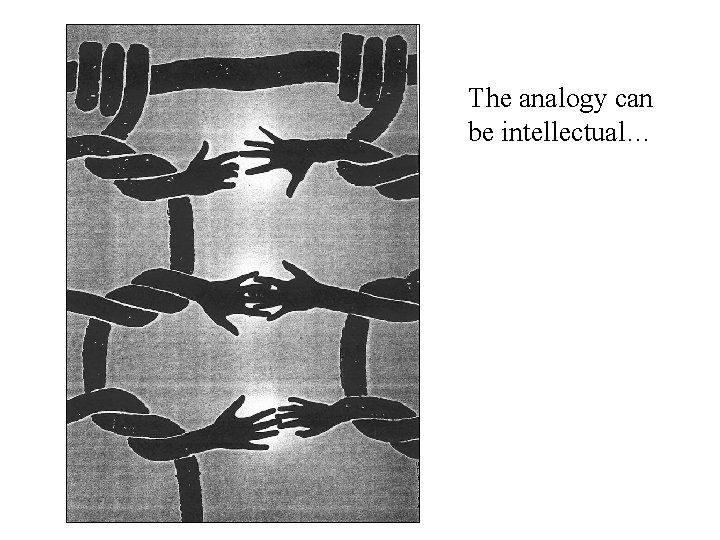 The analogy can be intellectual… 
