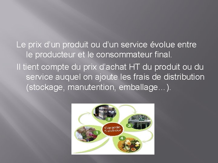 Le prix d’un produit ou d’un service évolue entre le producteur et le consommateur