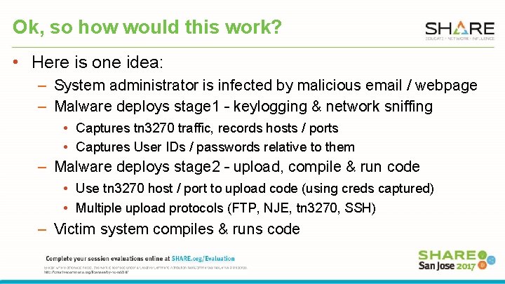 Ok, so how would this work? • Here is one idea: – System administrator
