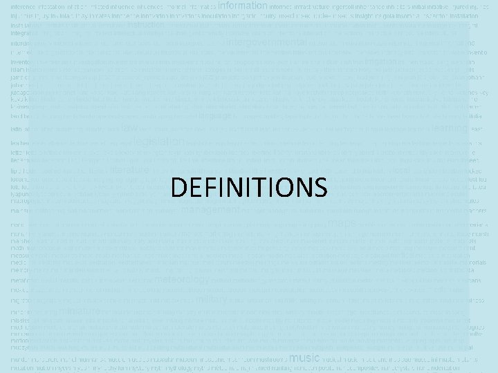 DEFINITIONS 