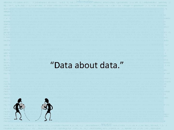 “Data about data. ” 