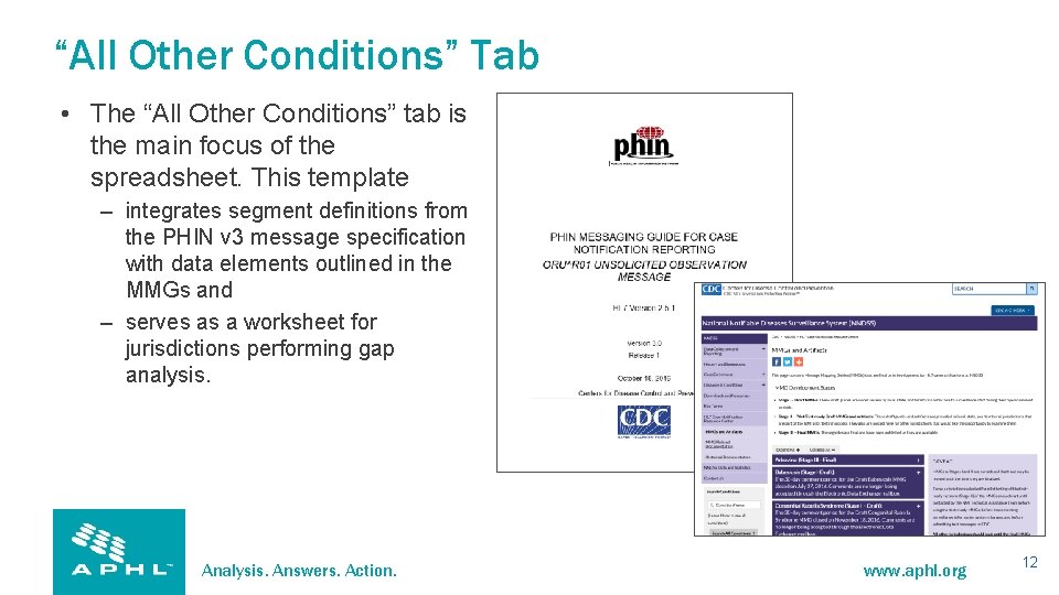 “All Other Conditions” Tab • The “All Other Conditions” tab is the main focus