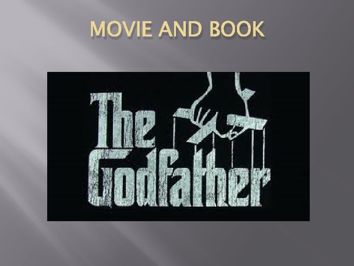 THE GODFATHERI Mario Puzo MOVIE AND BOOK CHARACTERS