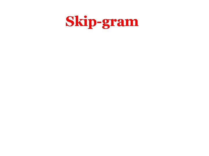 Skip-gram 