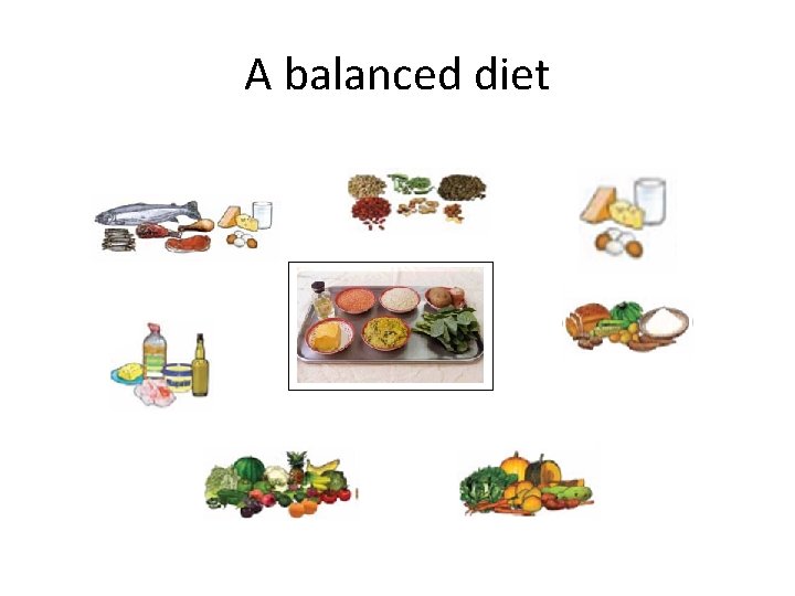 A balanced diet 