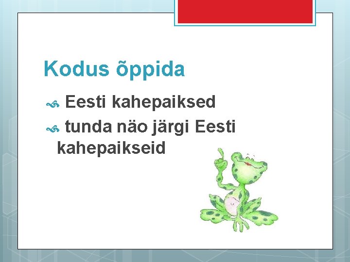 Kodus õppida Eesti kahepaiksed tunda näo järgi Eesti kahepaikseid 