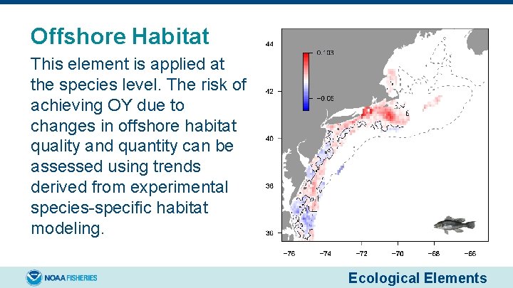 Offshore Habitat This element is applied at the species level. The risk of achieving