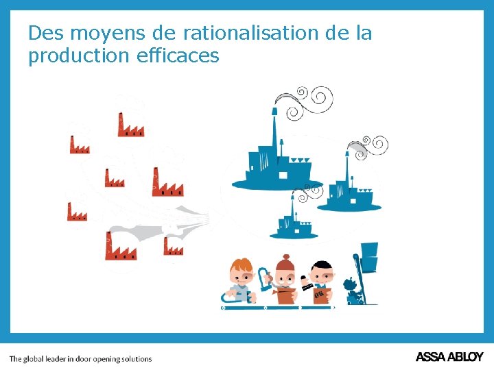 Des moyens de rationalisation de la production efficaces 