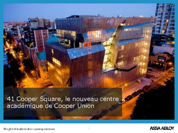 41 Cooper Square, le nouveau centre académique de Cooper Union 41 