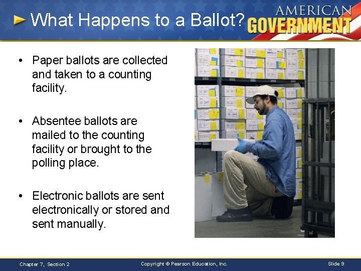 What Happens to a Ballot? • Paper ballots are collected and taken to a