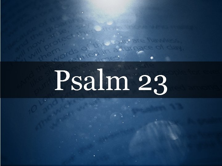 Psalm 23 
