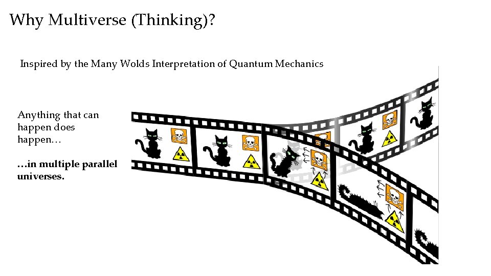 Why Multiverse (Thinking)? Inspired by the Many Wolds Interpretation of Quantum Mechanics Anything that