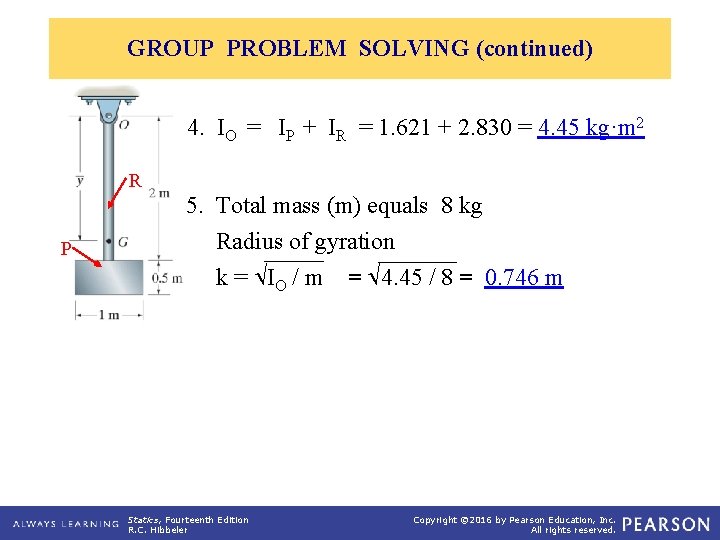 GROUP PROBLEM SOLVING (continued) 4. IO = IP + IR = 1. 621 +