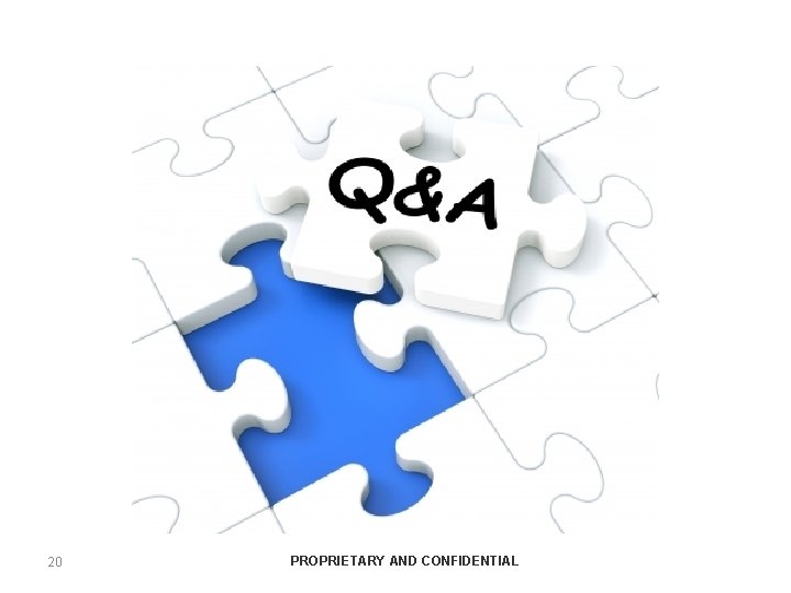 20 PROPRIETARY AND CONFIDENTIAL 