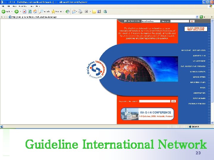 Guideline International Network 23 