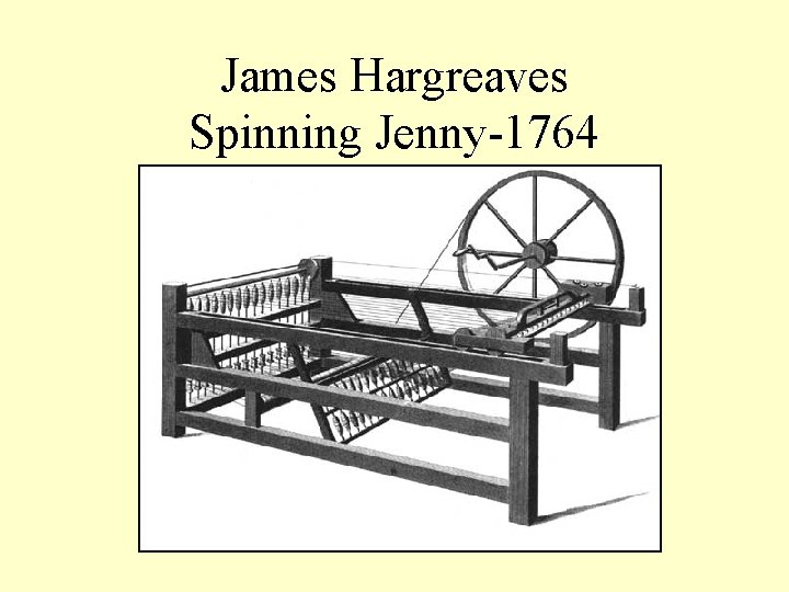 James Hargreaves Spinning Jenny-1764 