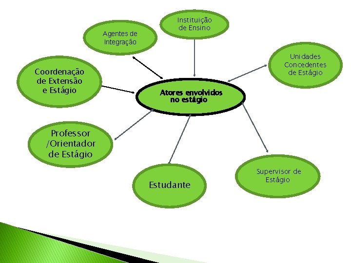 Agentes de Integração Coordenação de Extensão e Estágio Instituição de Ensino Unidades Concedentes de