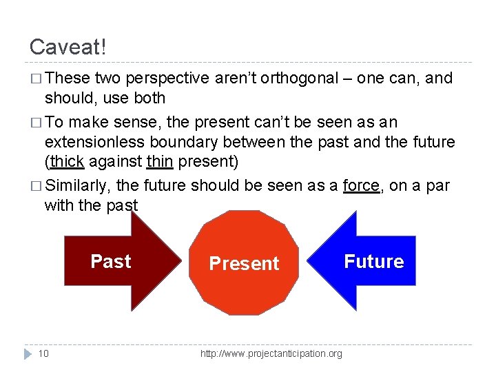 Caveat! � These two perspective aren’t orthogonal – one can, and should, use both