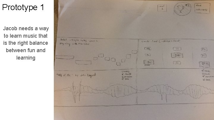 Prototype 1 Jacob needs a way to learn music that is the right balance